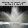 Image of Power House Olympus Display Fountain - 0.5HP