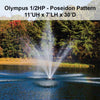 Image of Power House Olympus Display Fountain - 0.5HP