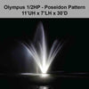 Image of Power House Olympus Display Fountain - 0.5HP
