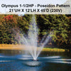 Image of Power House Olympus Display Fountain - 1.5HP