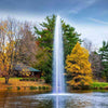 Image of Scott 3HP Fountain with Gusher Pattern Operating in a Pond with Trees at the Back 13210