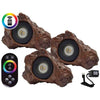 Image of Anjon Ignite 3 Watt Color Changing Rock Lights Complete Kit (Pack of 3)