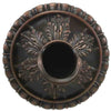 Image of Black Oak Foundry Acanthus Scupper - S96 - Front View Distressed Copper