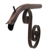 Image of Black Oak Foundry Courtyard Spout – Large - Distressed Copper Finish - Right Profile View