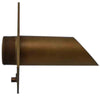Image of Deco Wall Scupper w/ Diamond Backplate – 1.5ʺ Oil Rubbed Bronze Finish Left Side View