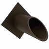Image of Deco Wall Scupper w/ Diamond Backplate – 2.0″ Oil Rubbed Bronze Right Profile View