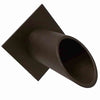Image of Deco Wall Scupper w/ Diamond Backplate – 2.0″ Oil Rubbed Bronze Right Profile View