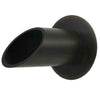 Image of Deco Wall Scupper w/ Round Backplate – 2.0″ Oil Rubbed Bronze Finish Left Profile View