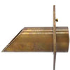 Image of EasyPro BWS2D Vianti Falls Antique Brass 2″ Diamond Wall Scupper Side View