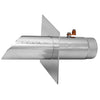 Image of EasyPro SWS2DN Vianti Falls Stainless 2 Round Scupper with diamond wall plate Side View