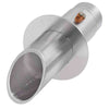 Image of EasyPro SWS2RN Vianti Falls Stainless 2 Round Scupper with round wall plate Front Angled