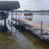 Image of Kasco 3/4 HP Clog-Free Aquaticlear Water Circulator Sample Installation on a Dock