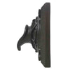Image of Black Oak Foundry Short Oak Leaf Scupper – Square Oil Rubbed Bronze Finish Side View