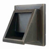 Image of Black Oak Foundry Short Square Scupper Bare Oil Rubbed Bronze Finish Profile View