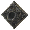 Image of Black Oak Foundry Short Oak Leaf Scupper – Diamond Front View Oil Rubbed Bronze Finish