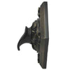 Image of Black Oak Foundry Short Oak Leaf Scupper – Diamond Side View Oil Rubbed Bronze Finish