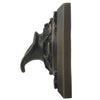 Image of Black Oak Foundry Short Oak Leaf Scupper – Square Oil Rubbed Bronze Finish Side View