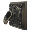 Image of Black Oak Foundry Short Oak Leaf Scupper – Square Oil Rubbed Bronze Finish Profile View