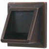Image of Black Oak Foundry Short Square Scupper Bare Distressed Copper Finish Profile View