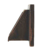 Image of Black Oak Foundry Short Square Scupper Bare Distressed Copper Finish Side View