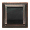 Image of Black Oak Foundry Short Square Scupper Bare Distressed Copper Finish Front View