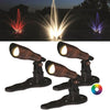 Image of Anjon RGB Color-Changing LED Fountain Light Kit - (3) 3 Watt LED Color Changing Spotlights 3X3WCCFKIT100-BZ, 3X3WCCFKIT200-BZ