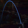 Image of EasyPro Arching Laminar Flow Stream Fountain with Multi-Color LED and Remote Control ELN75 Sample Installation with Blue Light