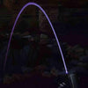 Image of EasyPro Arching Laminar stream fountain kit with nozzle, 1000 gph pump and tubing ELN75K Sample Installation with Purple Light
