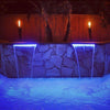 Image of Atlantic Color Changing Colorfalls 6" 12" 24" 36" Sizes Sample Installation For Pool