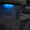 Image of Atlantic Color Changing Hardscape Light - 6 inch - 2 Watt with Inficolor Connector Sample Installation Blue Light CCHL6