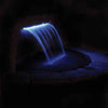 Image of Atlantic Water Gardens Colorfalls - Solid Color Sheer Acrylic Waterfalls Sample Installation Purple Light