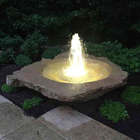 EasyPro BFL12 12 Watt Brilliant Underwater LED Fountain Light Sample Installation