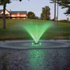 Image of EasyPro Color Changing Fountain Light Kits 2 RGBW With 100' Cord RGB2-100 Sample Installation Green Light