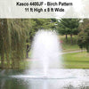 Image of Kasco 1HP Decorative Fountain 4400JF Operating in a Pond Showing Birch Pattern 115V/230V