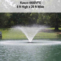 Kasco 1HP 4400VFX Aerating Fountains in 120V and 240V