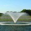 Image of Kasco 1HP Aerating Fountain 4400VFX with V-Shape Pattern Operating in a Pond 115V/230V