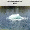 Image of Kasco 1/2HP Pond Surface Aerator 2400AF Operating in a Pond