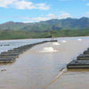 Image of Kasco 3-Phase 3HP Surface Aerator 3.3AF 230V Operating in a Pond