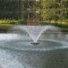 Image of Kasco 3/4HP Aerating Fountain 3400VFX with V-Shape Pattern Operating in a Pond