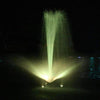 Image of Kasco Color Changing LED Lights RGB Attached to a Decorative Fountain Showing Yellow Glow