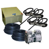Image of Kasco Robust Aire Sub Surface Aeration System RA2 Complete with Compressor Weighted Tubing and 2 Diffuser Assembly Kit with Stainless Steel Mount with Ground Cabinet