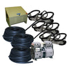 Image of Kasco Robust Aire Sub Surface Aeration System RA3 Complete with Compressor Weighted Tubing and Three Diffuser Assembly Kit with Stainless Steel Mount Ground Cabinet