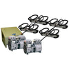 Image of Kasco Robust Aire Sub Surface Aeration System RA4 Complete with 2 Compressors Weighted Tubing 4 Diffuser Assembly Kit with Stainless Steel Mount and Ground Cabinet