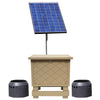 Image of Keeton Solaer® 1.2 Solar Lake Bed Aeration SB-1.2 SB-1.2+ Solar Panel Cabinet and Diffusers