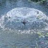 Image of Oase 1/4 HP Floating Fountain With Lights Sample Installation in a Pond 45383