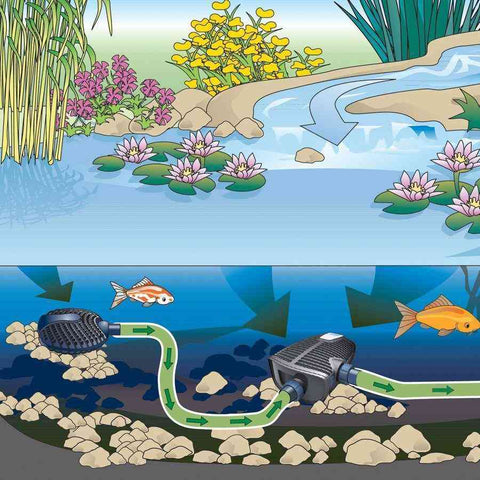 Oase AquaMax Eco Classic 3600 Pond Pump Sample Installation 57623