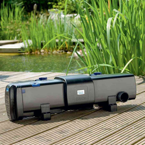 Oase Bitron C 55 UV Light Water Clarifier 56936 on a Deck