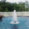 Image of Power House Horizontal Fixed Base 1/2 HP Shallow Pond Fountain Pontus Pattern