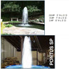Image of Power House Horizontal Fixed Base 1/2 HP Shallow Pond Fountain Pontus SP Pattern