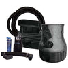 Image of Savio 8' Pond Free Waterfall Package PF0500 Showing FilterWeir Pump Pump Vault Liner and Tubing